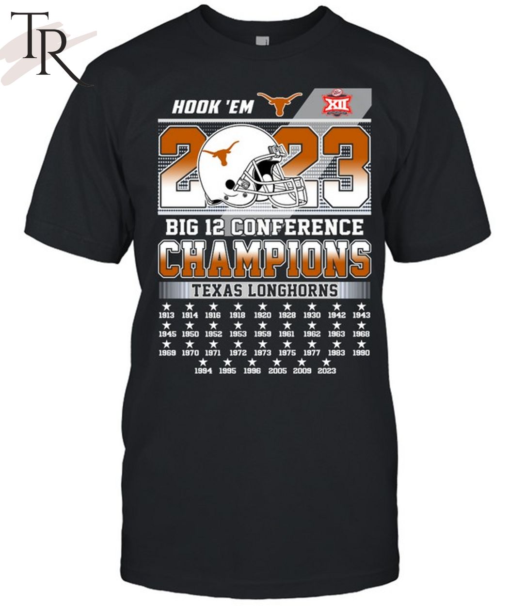 Hook' Em 2023 Big 12 Conference Champions Texas Longhorns T-Shirt