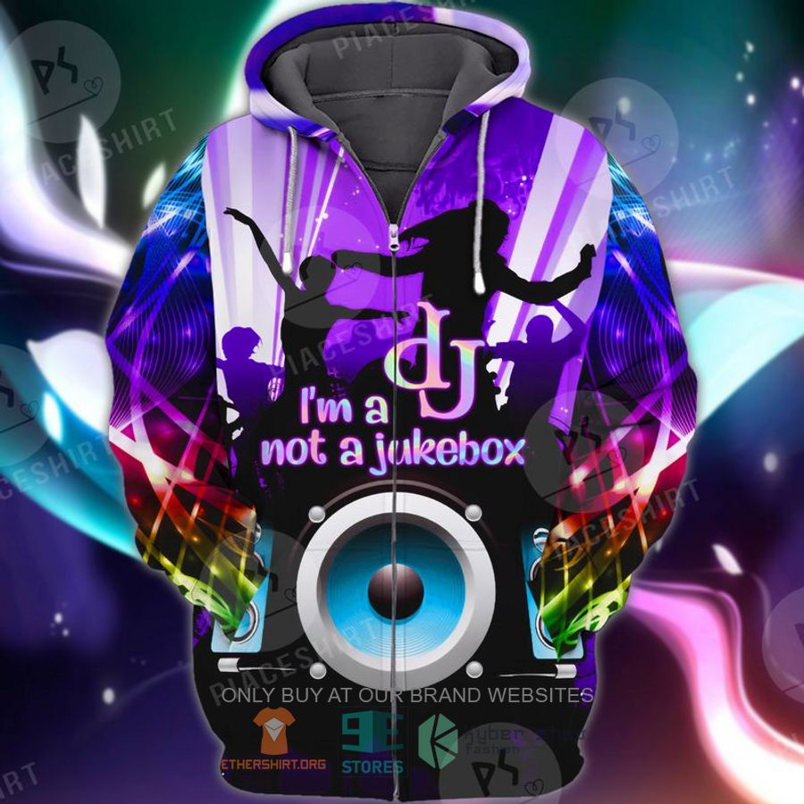 HOT DJ I’m a Not a Jukebox 3D Zipper Hoodie