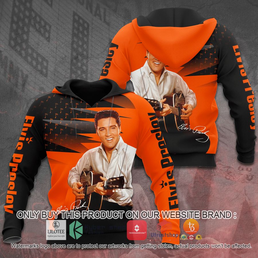HOT Elvis Presley Playing Guitar 3D Shirt, Hoodie
