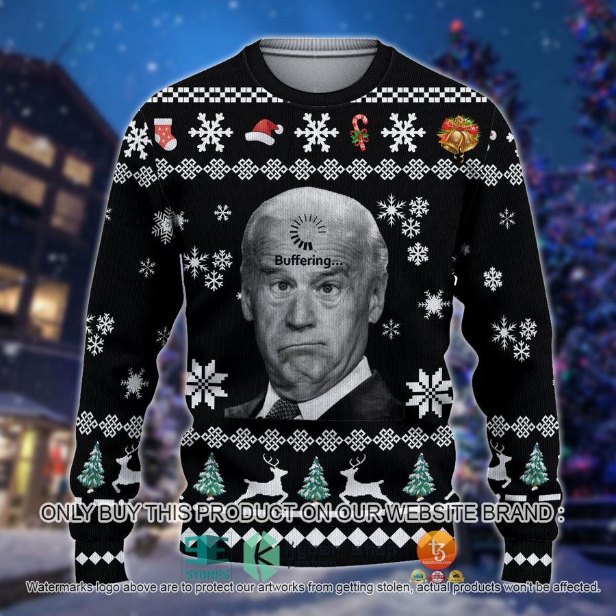 HOT Joe Biden Buffering Christmas Shirt, Hoodie