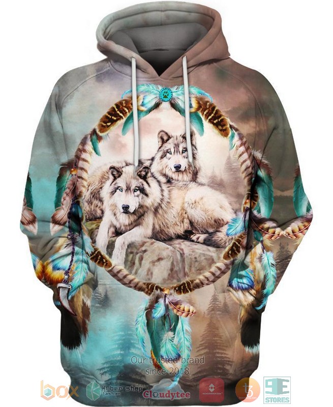 HOT Native Lovely Wolf All Over Printed 3D Shirt, Hoodie