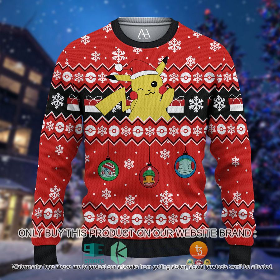HOT Pokemon Red Christmas Shirt, Hoodie