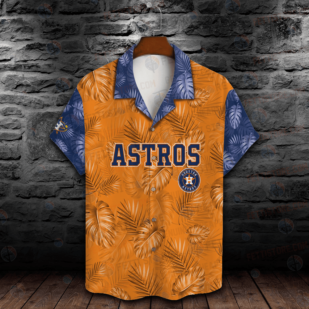 Houston Astros Major League Baseball 3D Hawaiian Shirt SH1MLBV11