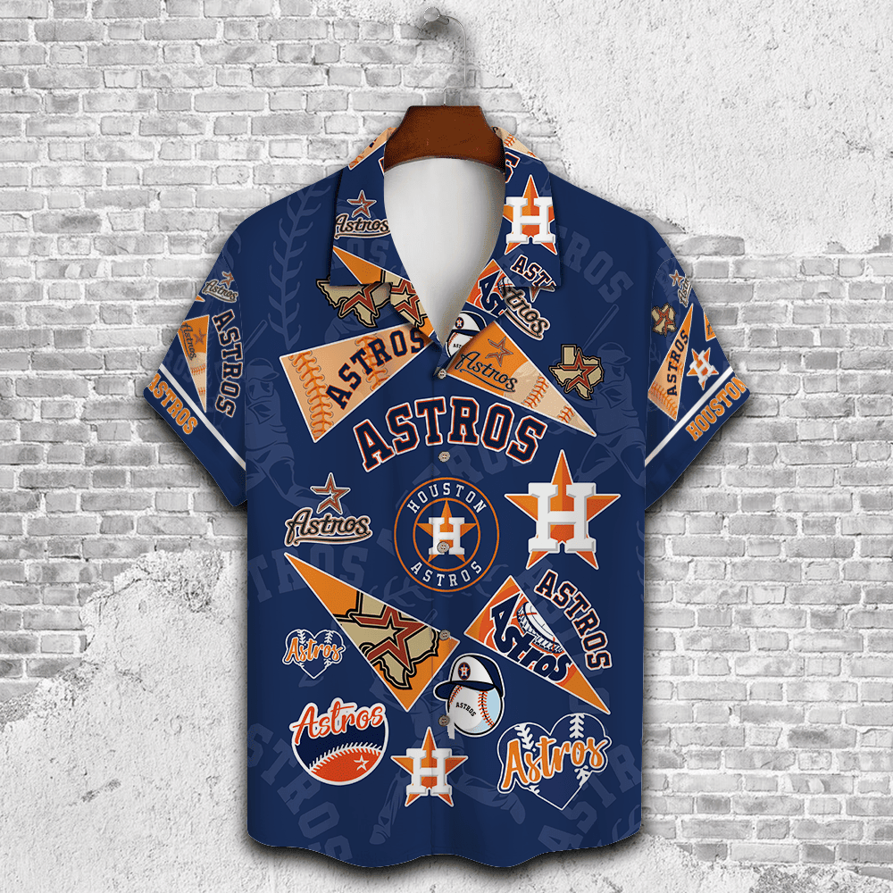 Houston Astros Major League Baseball 3D Print Hawaiian Shirt SH1ML V1