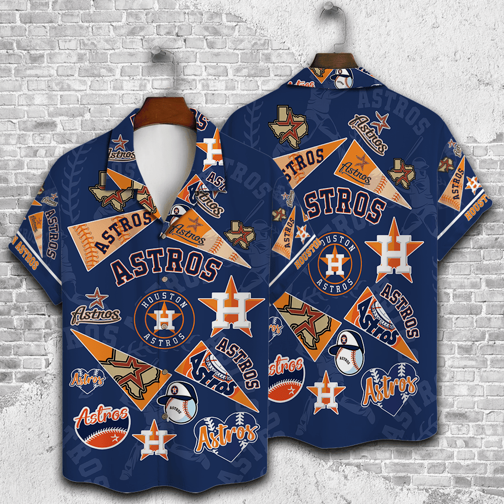 Houston Astros Major League Baseball 3D Print Hawaiian Shirt SH1ML V1