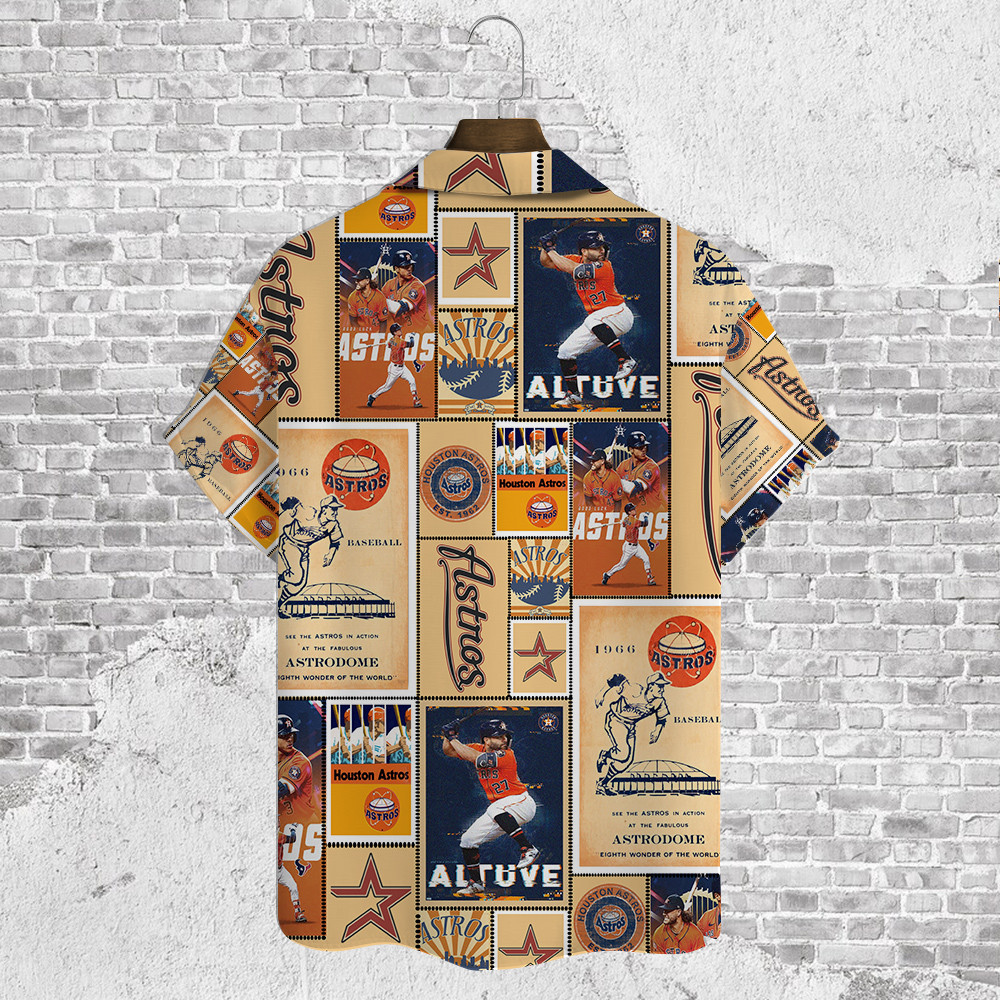 Houston Astros Major League Baseball 3D Print Hawaiian Shirt SH1ML V13