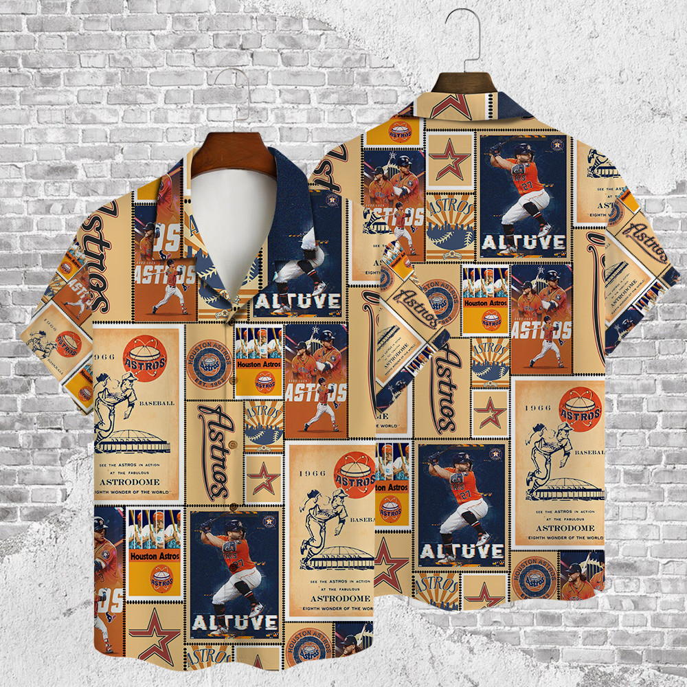 Houston Astros Major League Baseball 3D Print Hawaiian Shirt SH1ML V13