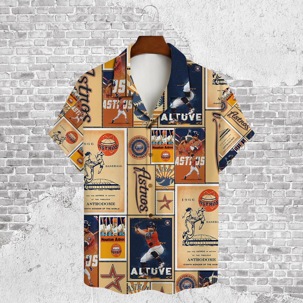 Houston Astros Major League Baseball 3D Print Hawaiian Shirt SH1ML V13