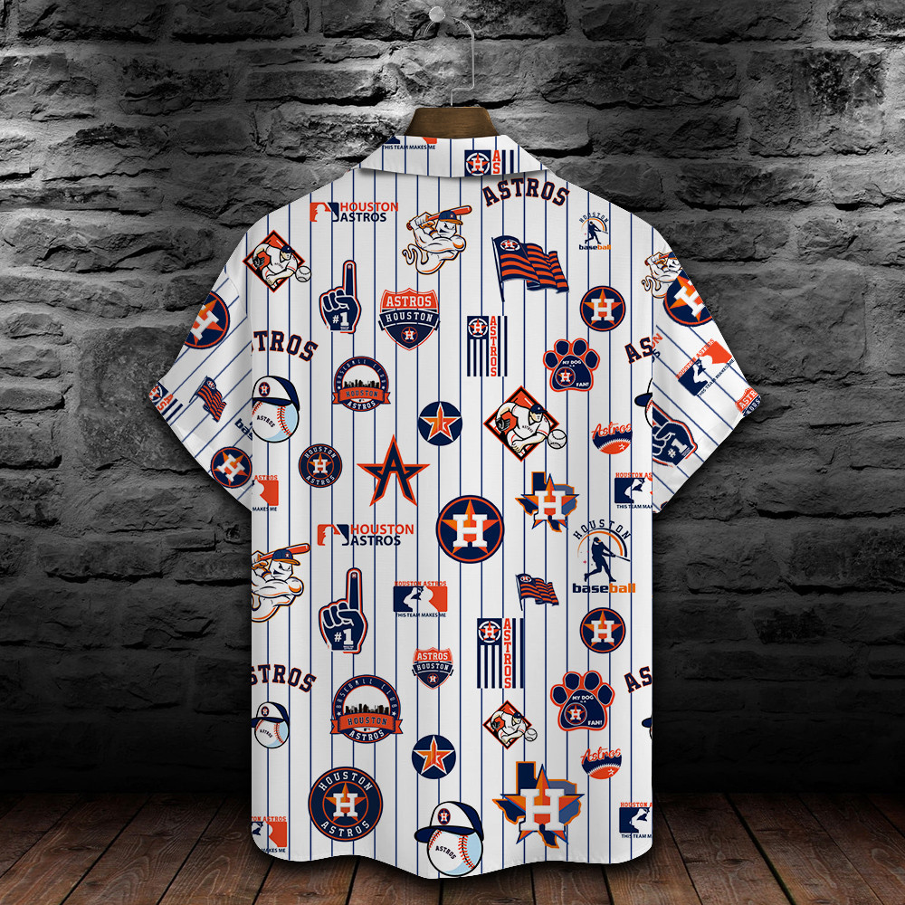 Houston Astros Major League Baseball 3D Print Hawaiian Shirt SH1ML V2