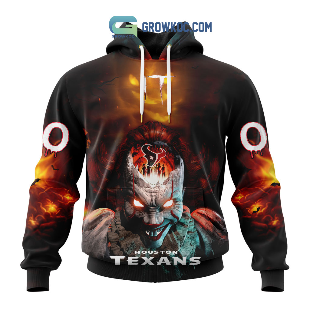 Houston Texans NFL Halloween Badut Mematikan Personalized Hoodie T Shirt