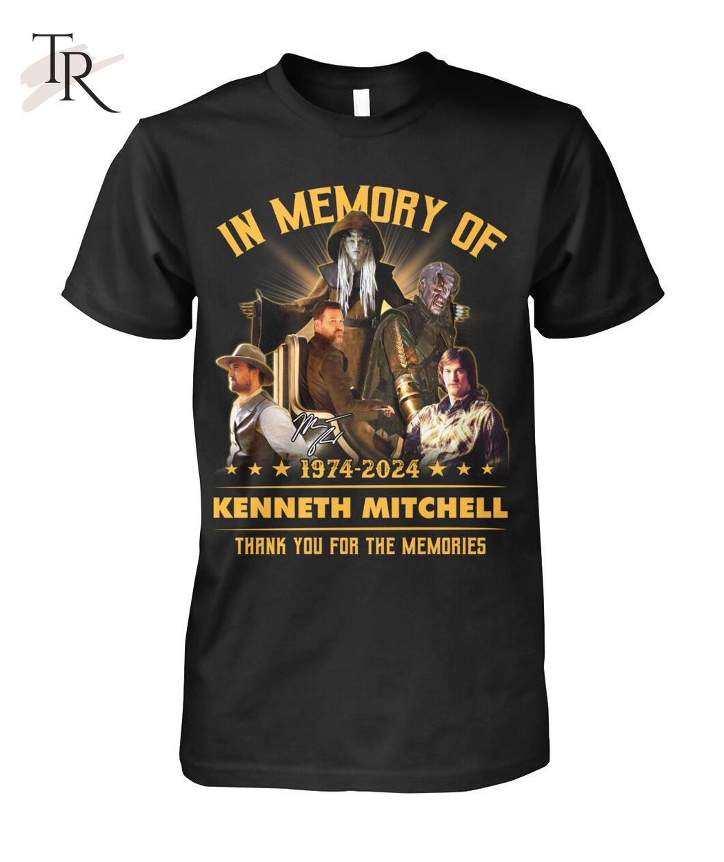 In Memory Of 1974-2024 Kenneth Mitchell Thank You For The Memories T-Shirt