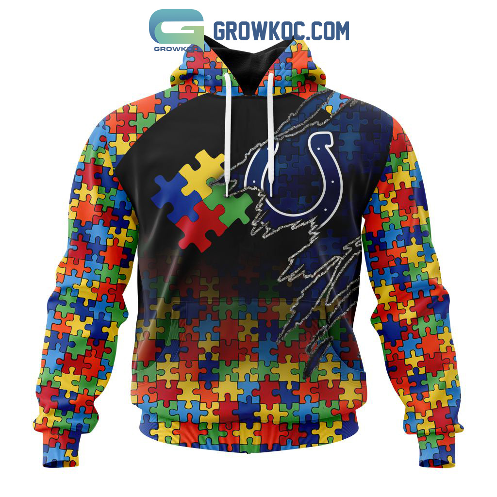Indianapolis Colts NFL Special Autism Awareness Design Hoodie T Shirt