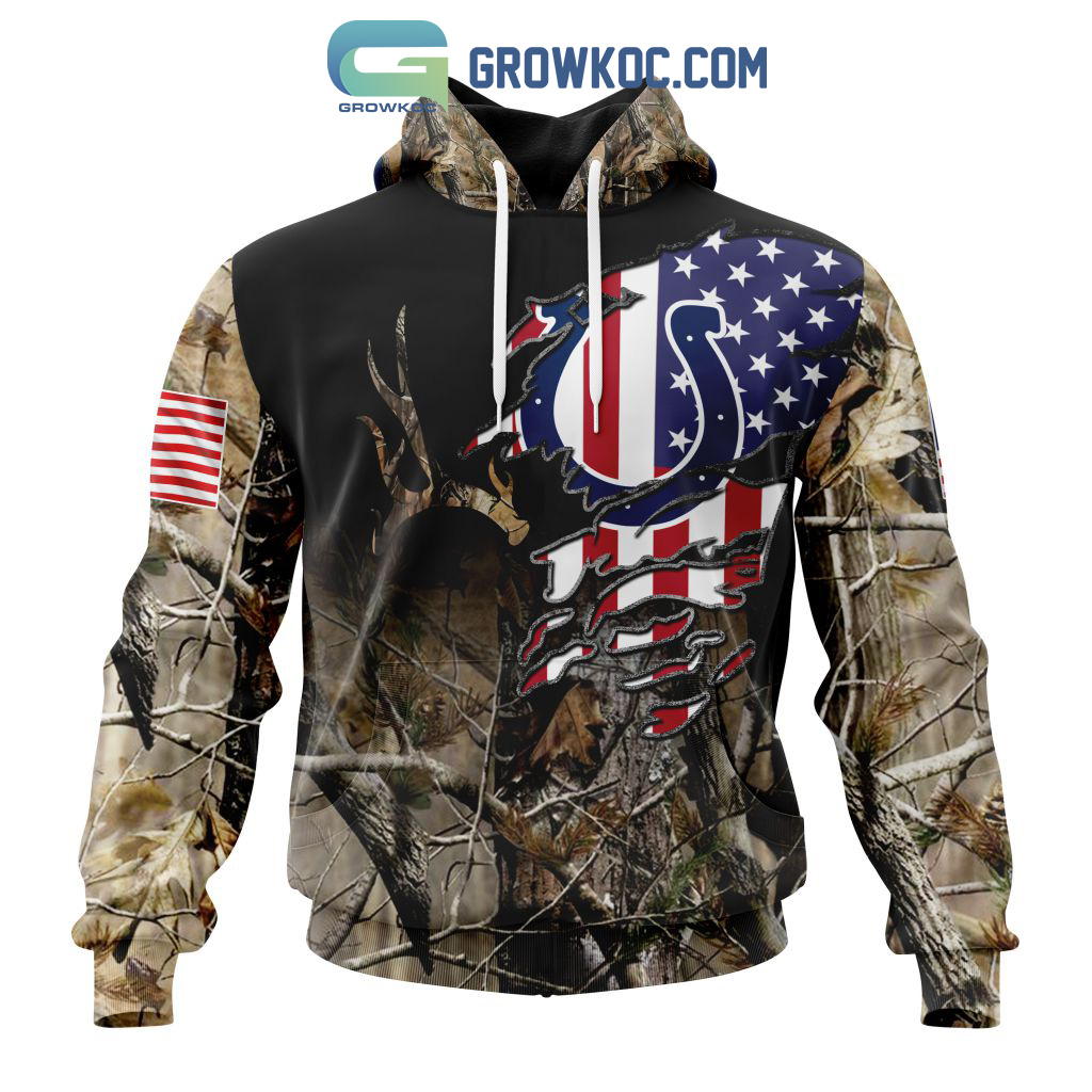 Indianapolis Colts NFL Special Camo Realtree Hunting Personalized Hoodie T Shirt