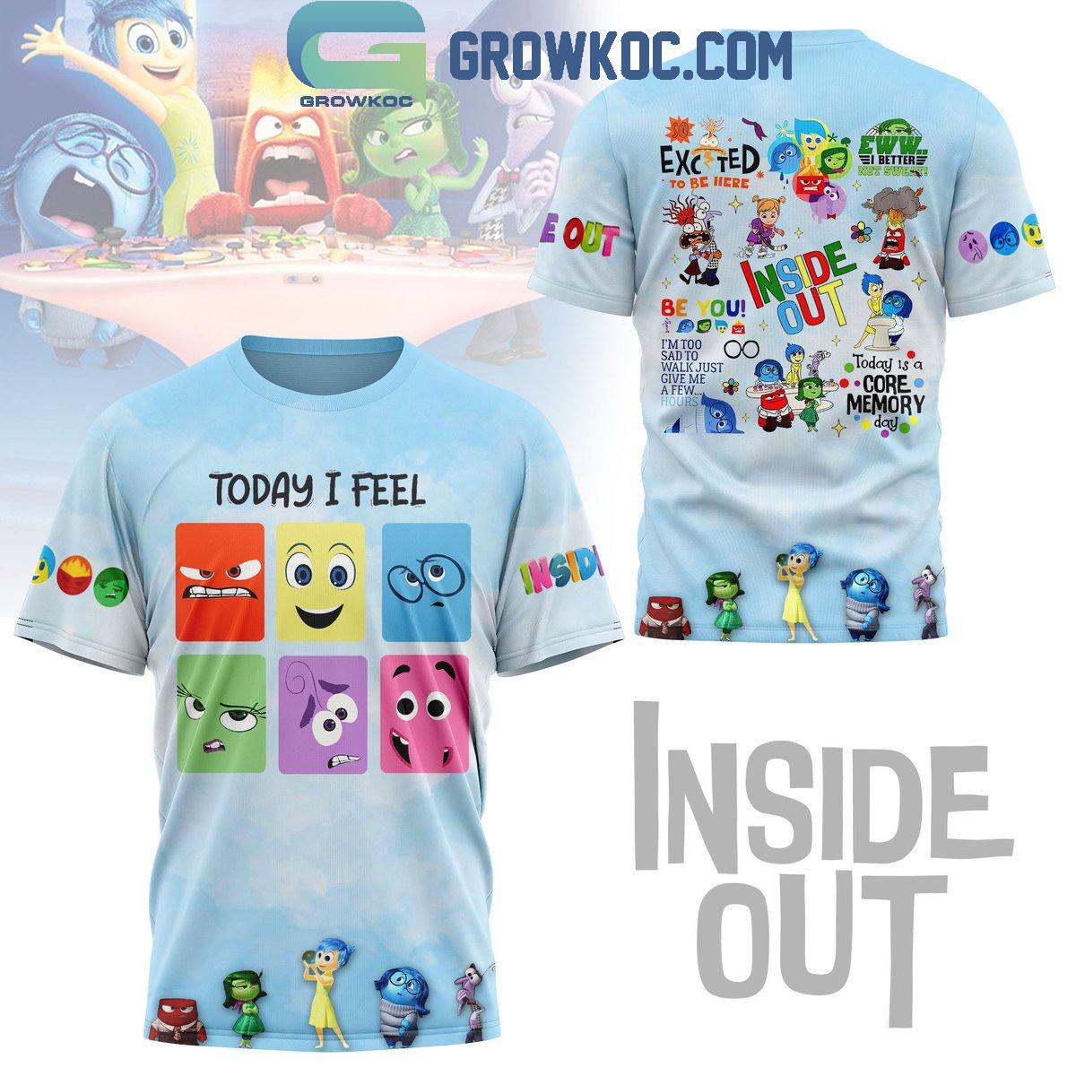 Inside Out 2 Today I Feel Excited To Be Here Fan Hoodie Shirts
