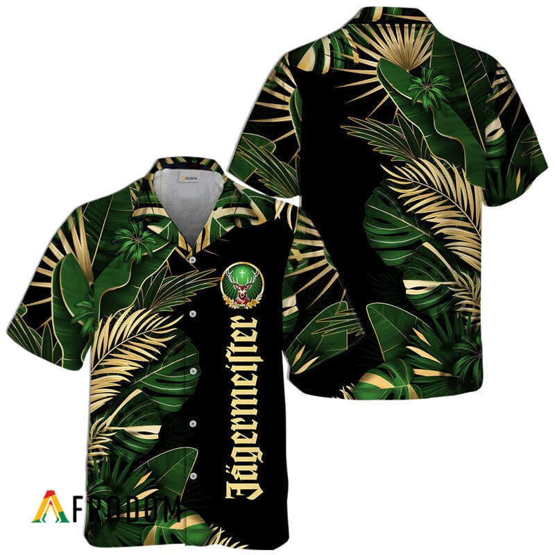 Jagermeister Tropical Palm Hawaiian Shirt