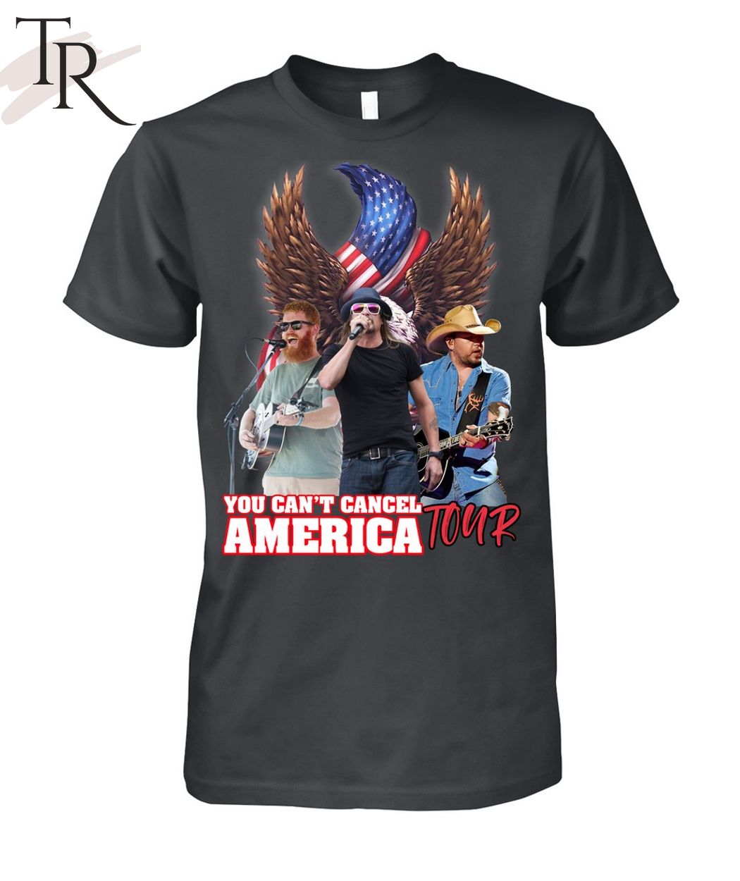Jason, Kid Rock And Oliver Anthony's You Can't Cancel America Tour Unisex T-Shirt