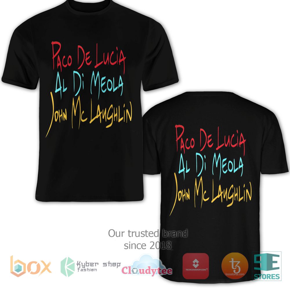 John Mclaughlin Al Di Meola Album 3D T-Shirt
