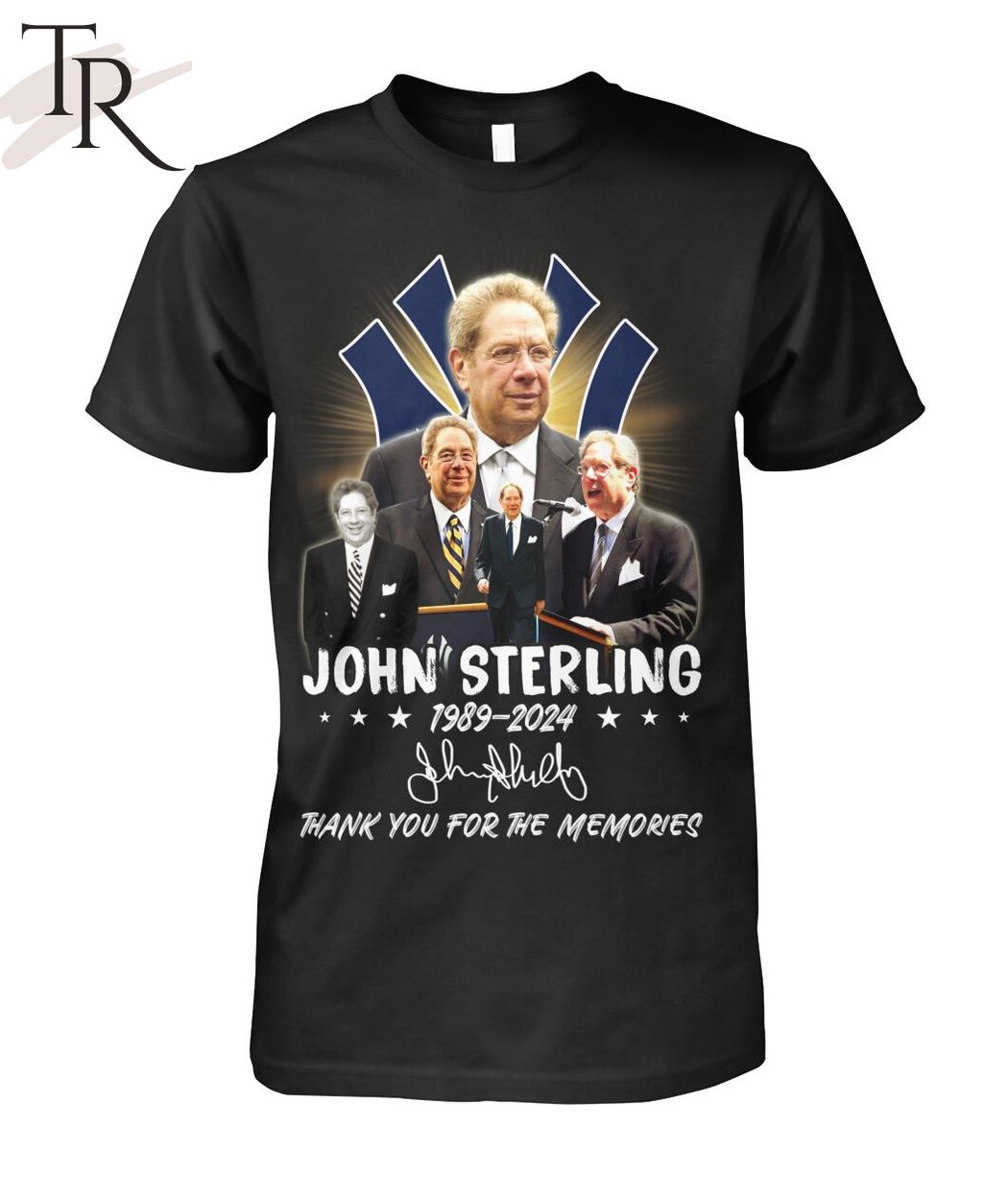 John Sterling 1989-2024 Thank You For The Memories T-Shirt