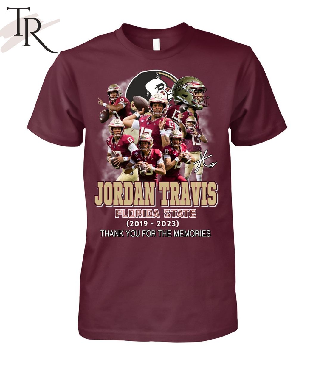 Jordan Travis Florida State 2019 - 2023 Thank You For The Memories T-Shirt