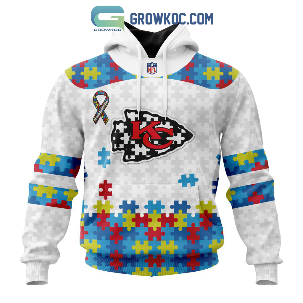 Kansas City Chiefs NFL Autism Awareness Personalized Hoodie T Shirt