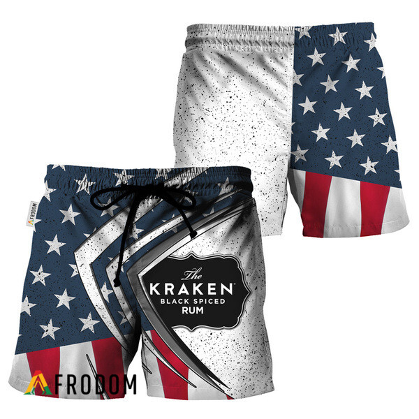 Kraken Rum Fourth Of July Esports Hawaiian Shorts