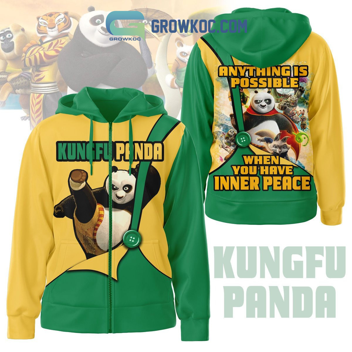 Kung Fu Panda Anything Is Possible When You Have Inner Peace Hoodie Shirts