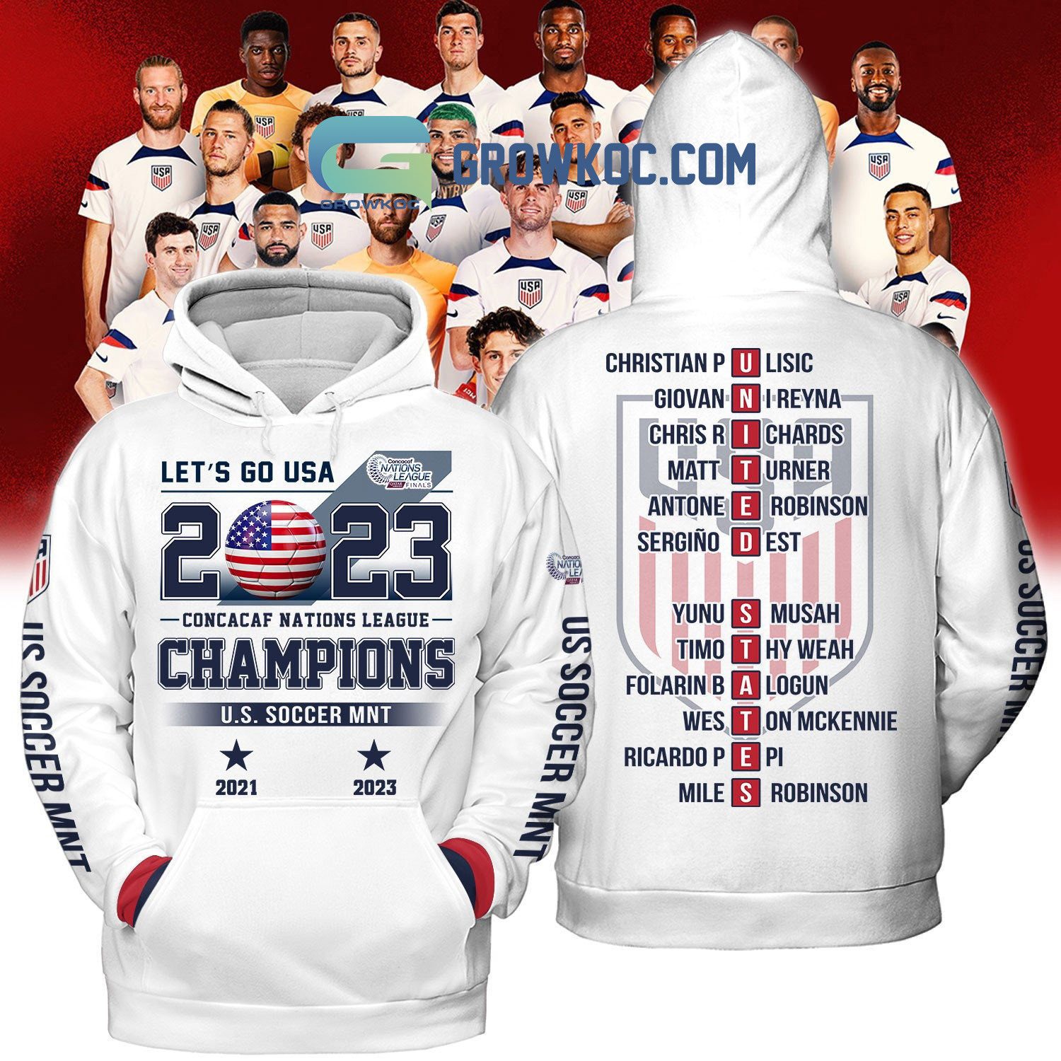Let's Go USA 2023 Concacaf Nations Leagues Champions Hoodie T Shirt