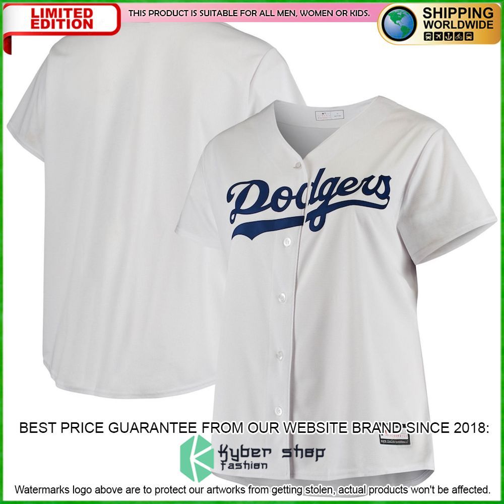 Los Angeles Dodgers Women’s White Baseball Jersey Alienscustom