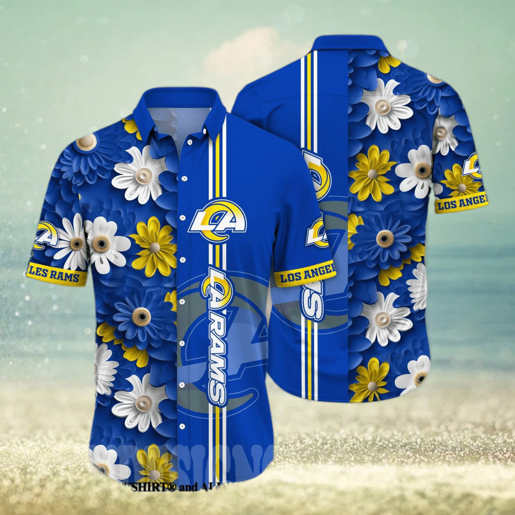 Los Angeles Rams Flower Unisex Full Printing Hawaiian Shirt