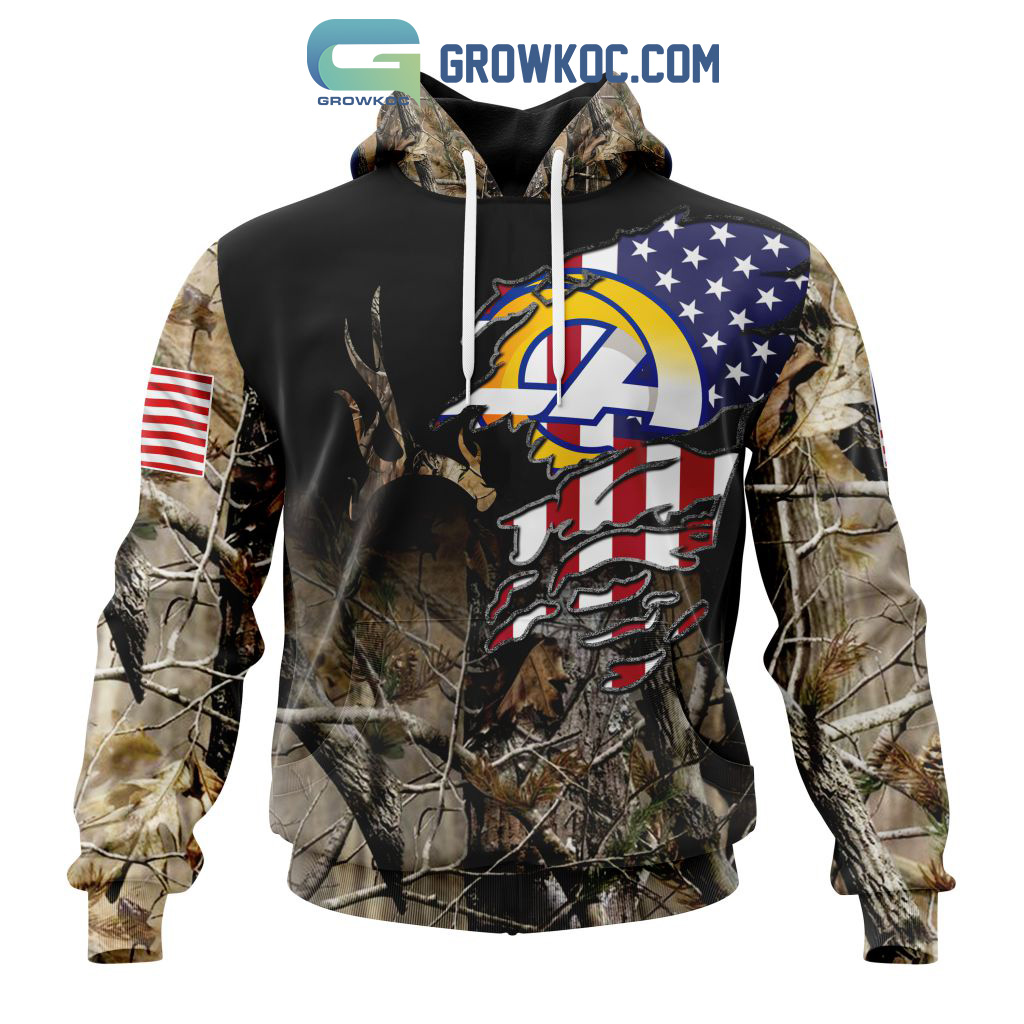 Los Angeles Rams NFL Special Camo Realtree Hunting Personalized Hoodie T Shirt