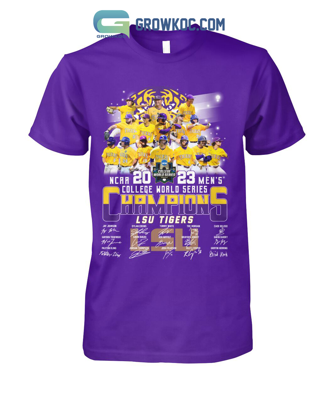 LSU Tigers NCAA 2023 Men's College World Series Champions T Shirt