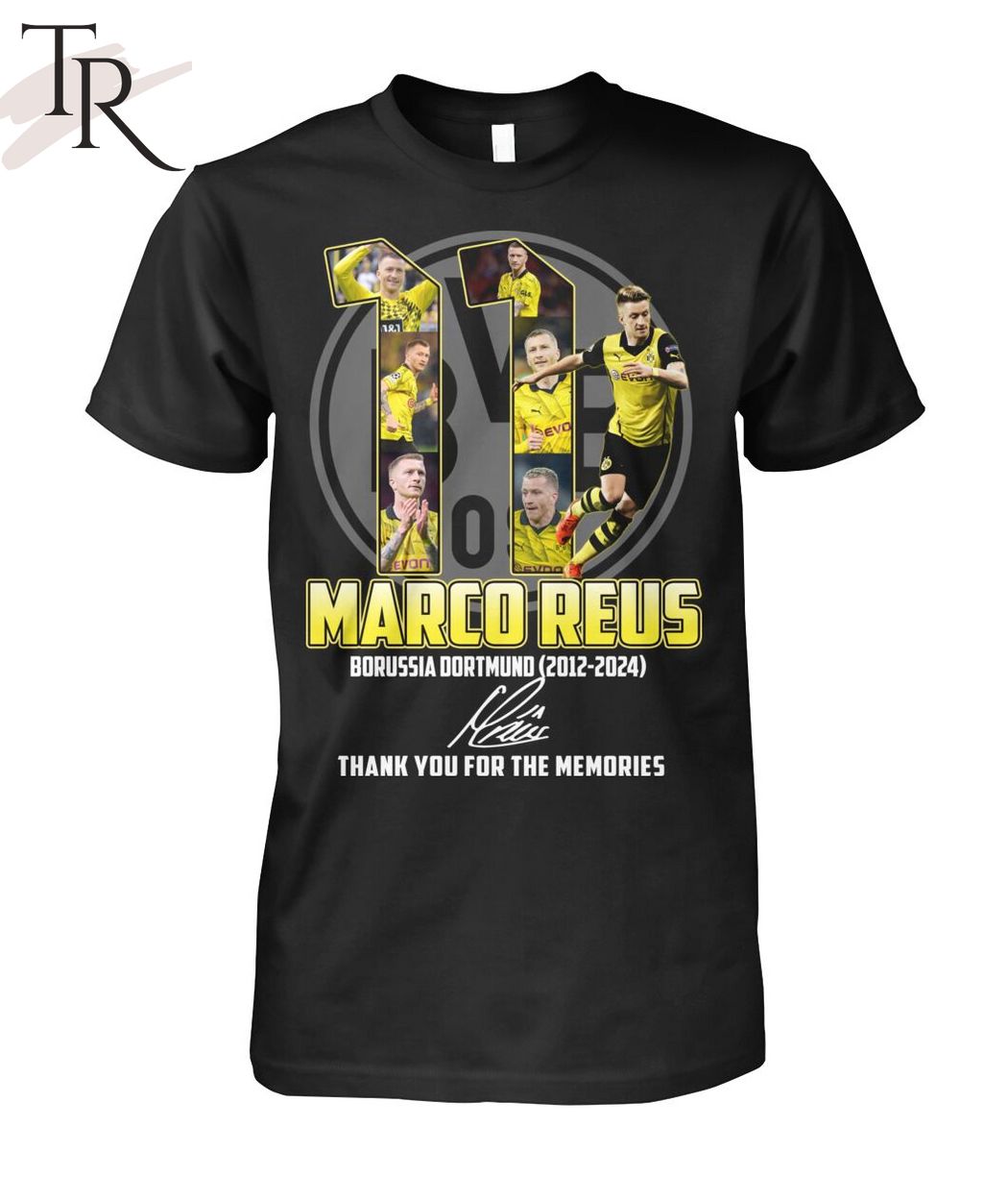 Marco Reus Borussia Dortmund 2012-2024 Thank You For The Memories T-Shirt