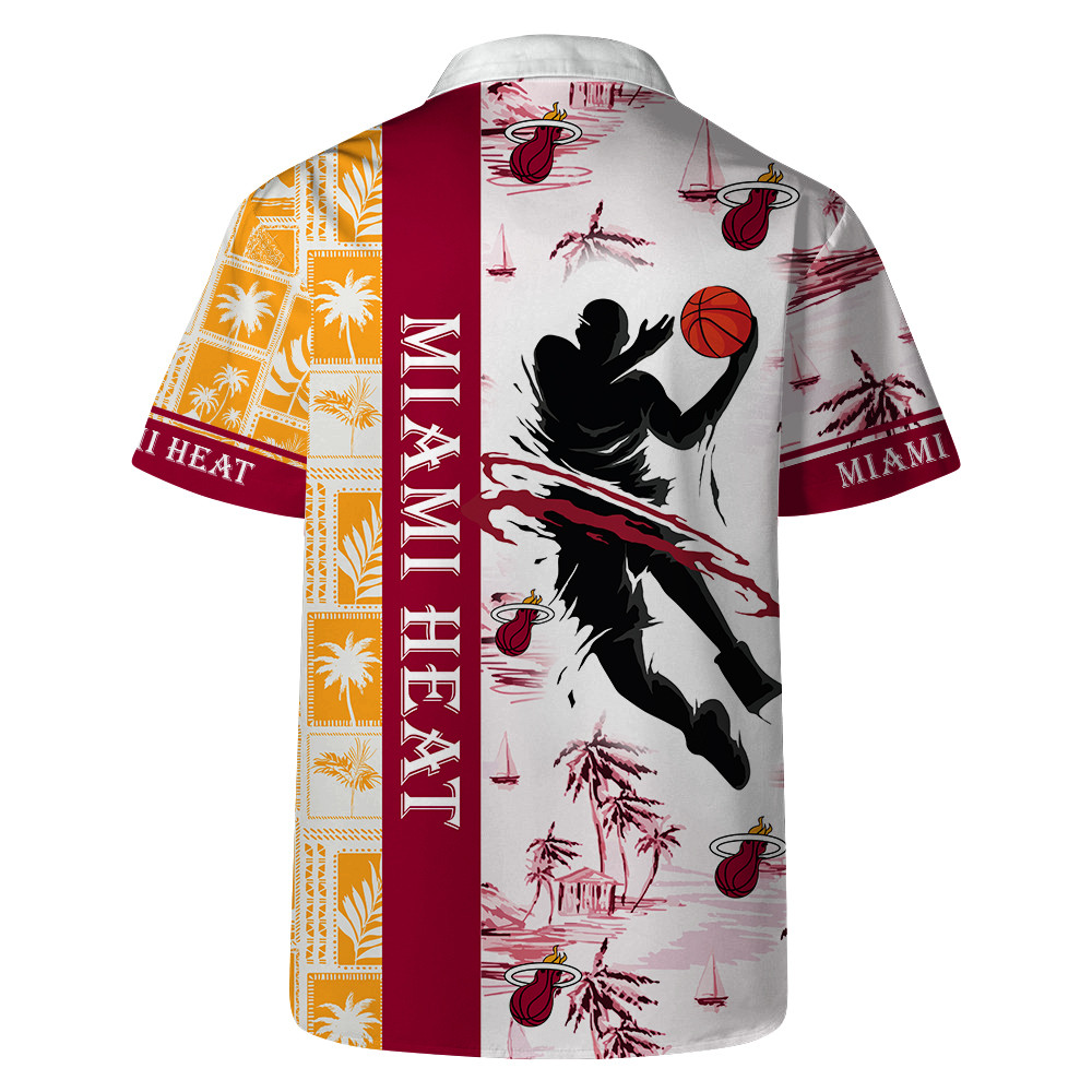 Miami Heat National Basketball Association AOP Hawaiian Shirt V3 NBA Pattern