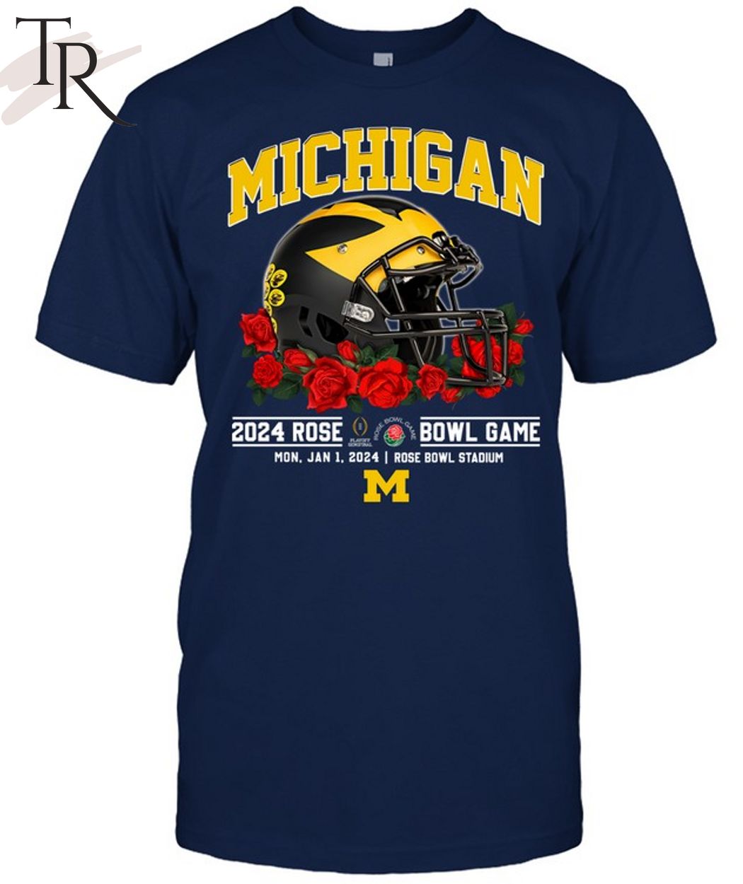 Michigan 2024 Rose Bowl Game Mon, Jan 1, 2024 Rose Bowl Stadium T-Shirt