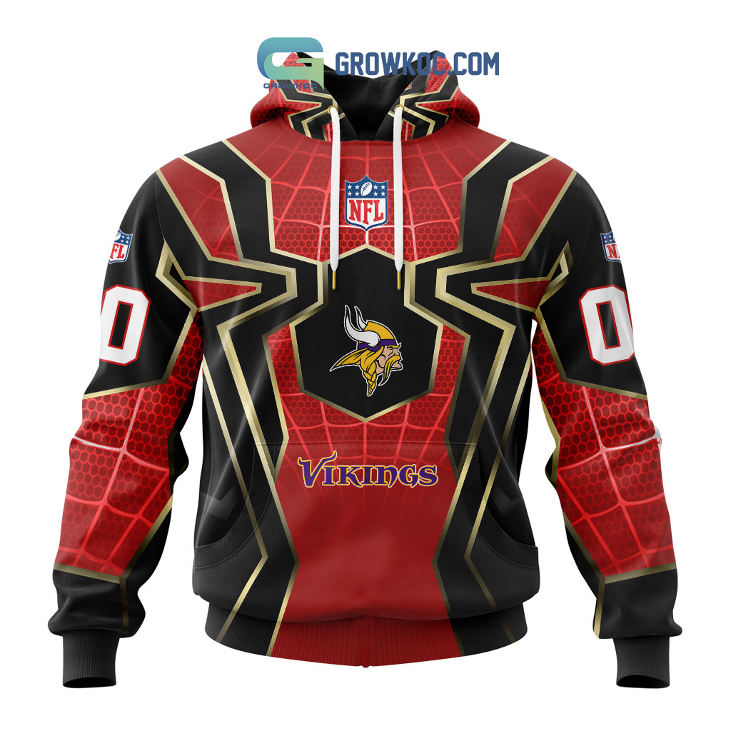 Minnesota Vikings NFL Spider Man Far From Home Special Jersey Hoodie T Shirt