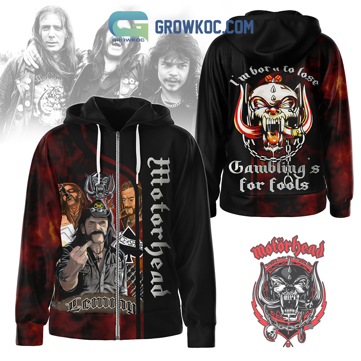 Motorhead I'm Born To Lose Gambling For Fools Fan Hoodie Shirts