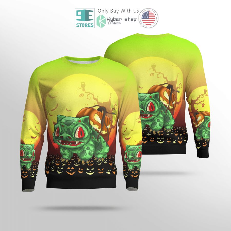 NEW Bulbasaur Halloween pumpkin 3D Hoodie, Shirt