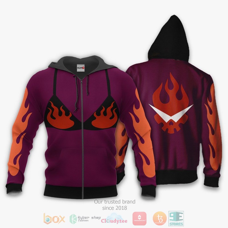 NEW Gurren Lagann Yoko Uniform Costume Anime Full Printed 3D Sweater, Hoodie