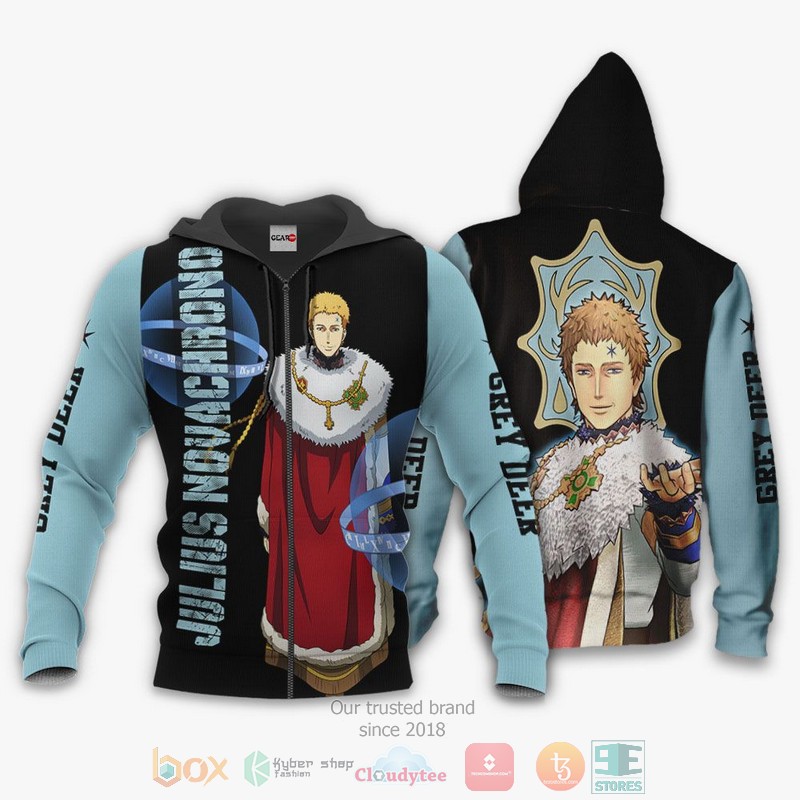 NEW Julius Novachrono Black Clover Anime Full Printed 3D Sweater, Hoodie