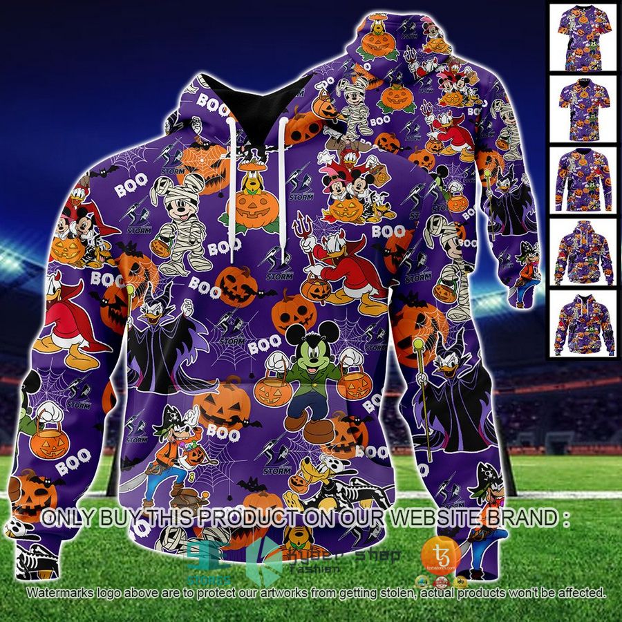 NEW Melbourne Storm Mickey Friends Halloween Hoodie, Shirt