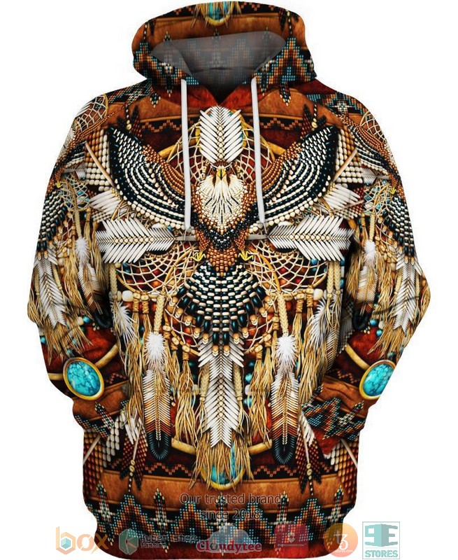 NEW Native Eagle All Over Printed 3D Shirt, Hoodie