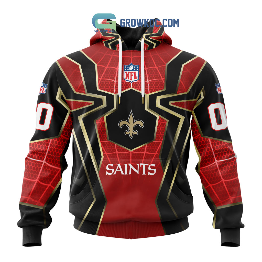 New Orleans Saints NFL Spider Man Far From Home Special Jersey Hoodie T Shirt