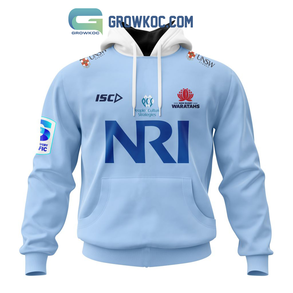 New South Whale Waratahs Personalized 2024 Home Super Rugby Fan Hoodie Shirts