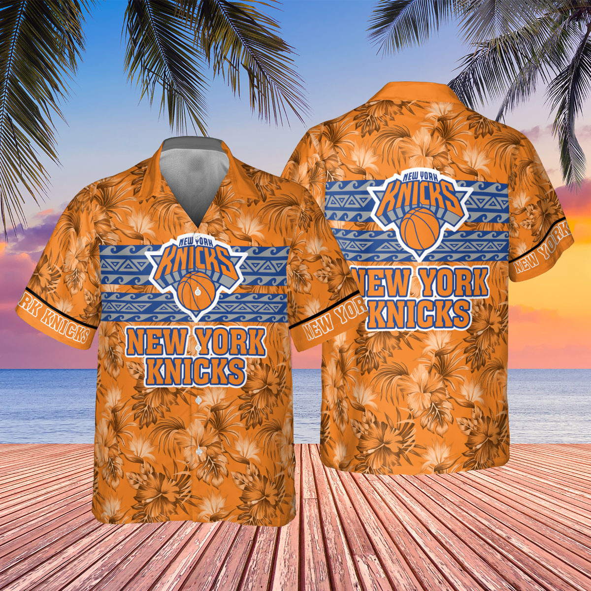 New York Knicks National Basketball Association 2023 AOP Hawaiian Shirt SH1