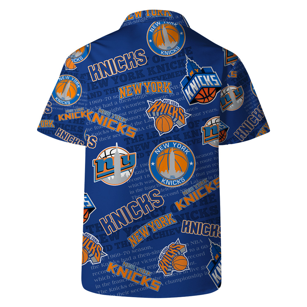 New York Knicks - NBA Team Logo Basketball Stars Pattern Hawaiian Set