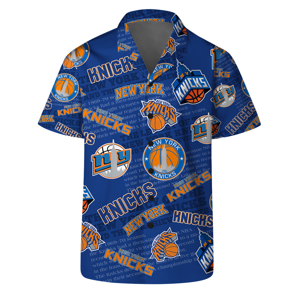 New York Knicks - NBA Team Logo Basketball Stars Pattern Hawaiian Set