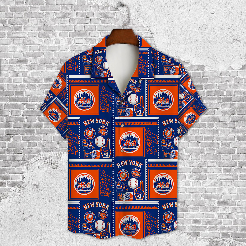 New York Mets Major League Baseball 3D Print Hawaiian Shirt SH1ML