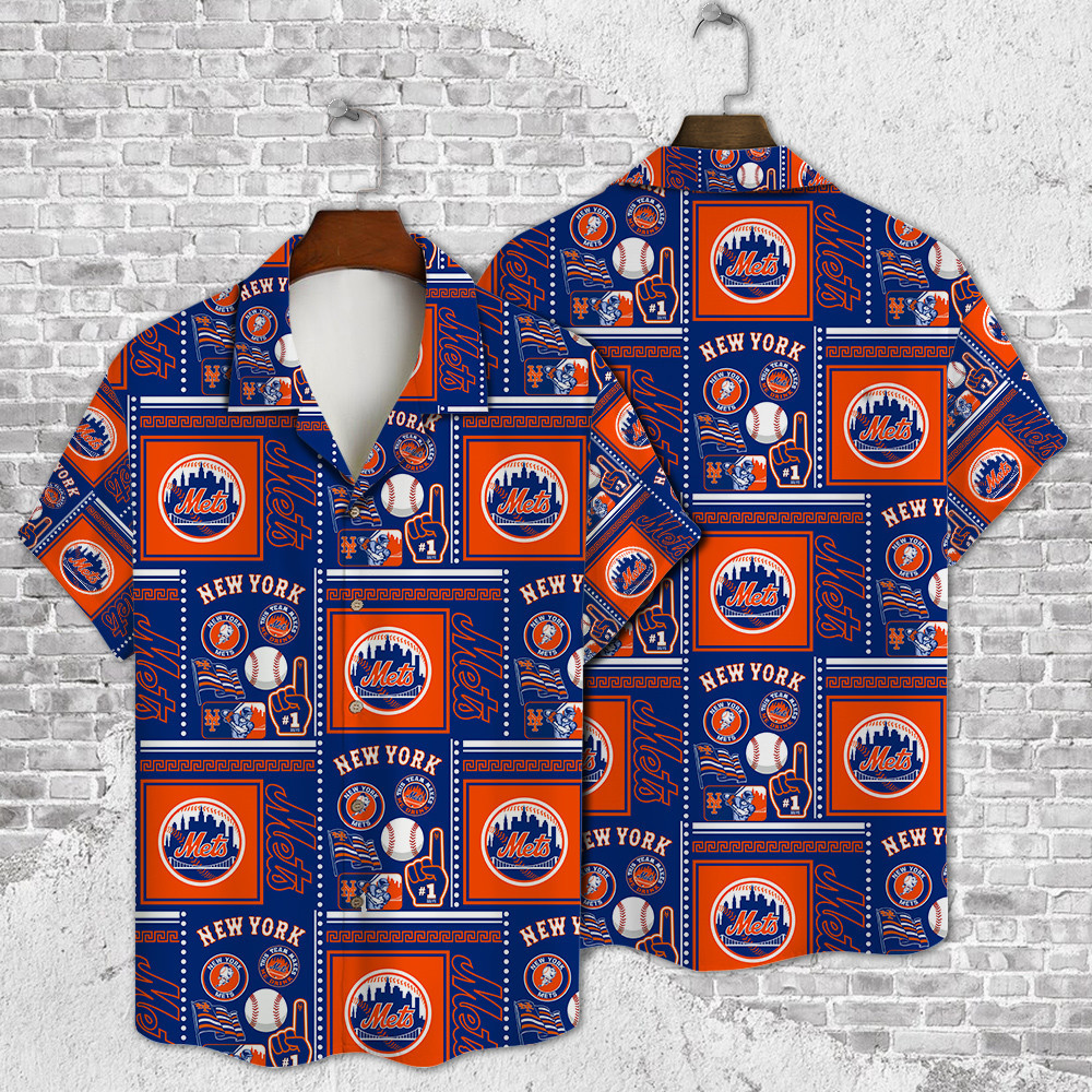 New York Mets Major League Baseball 3D Print Hawaiian Shirt SH1ML