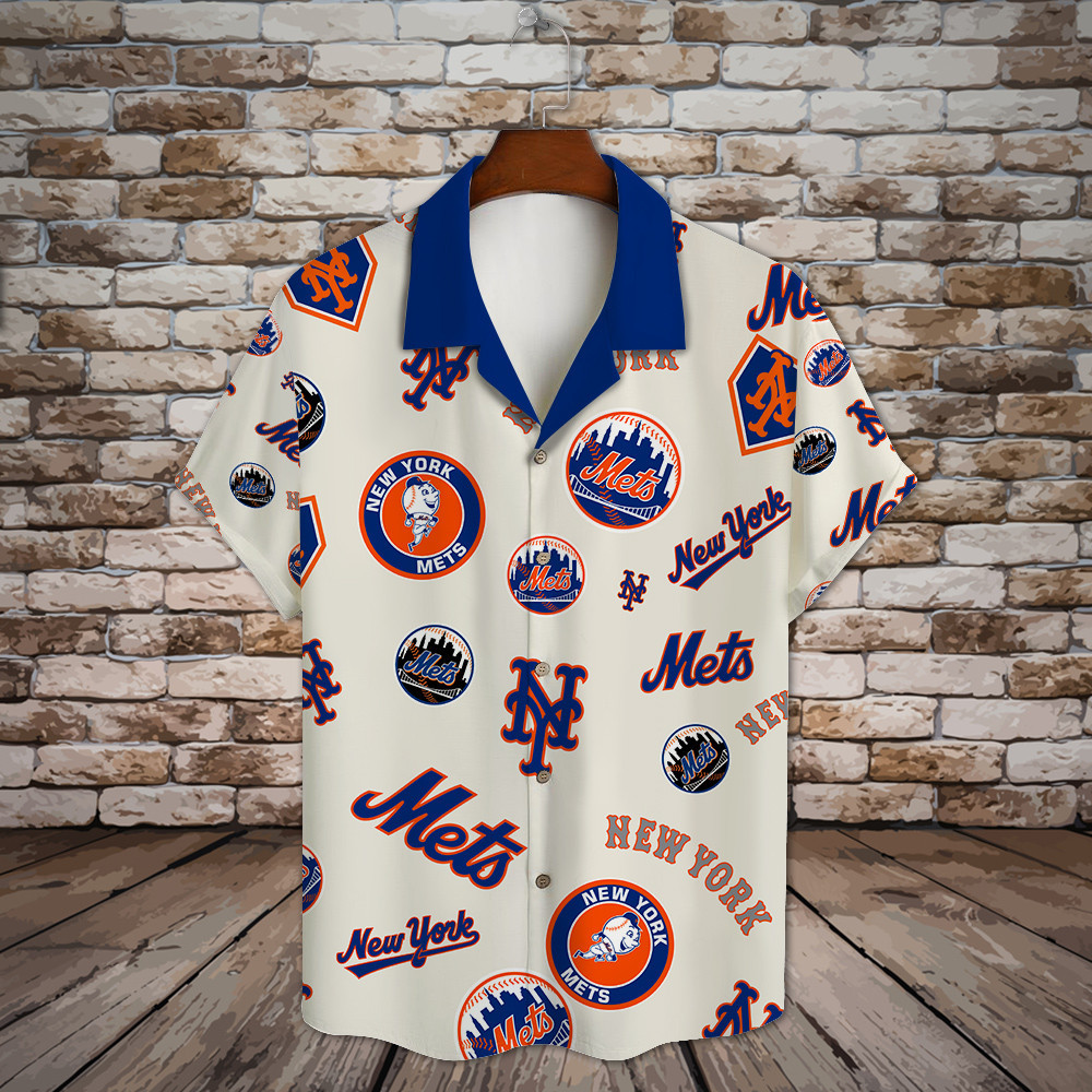 New York Mets Major League Baseball 3D Print Hawaiian Shirt SH1ML V12