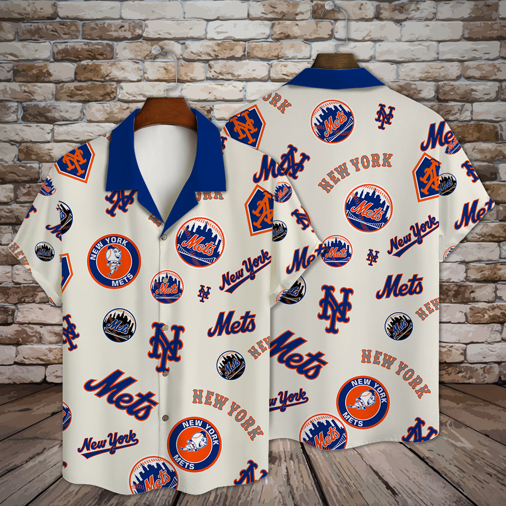 New York Mets Major League Baseball 3D Print Hawaiian Shirt SH1ML V12